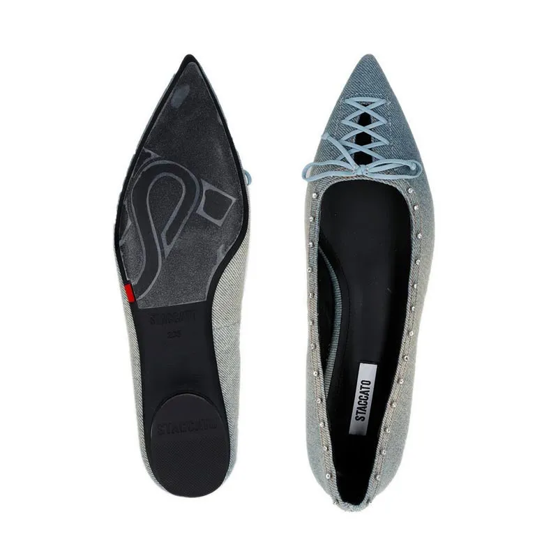 9A935-BD7 Women's Flats - Blue Denim