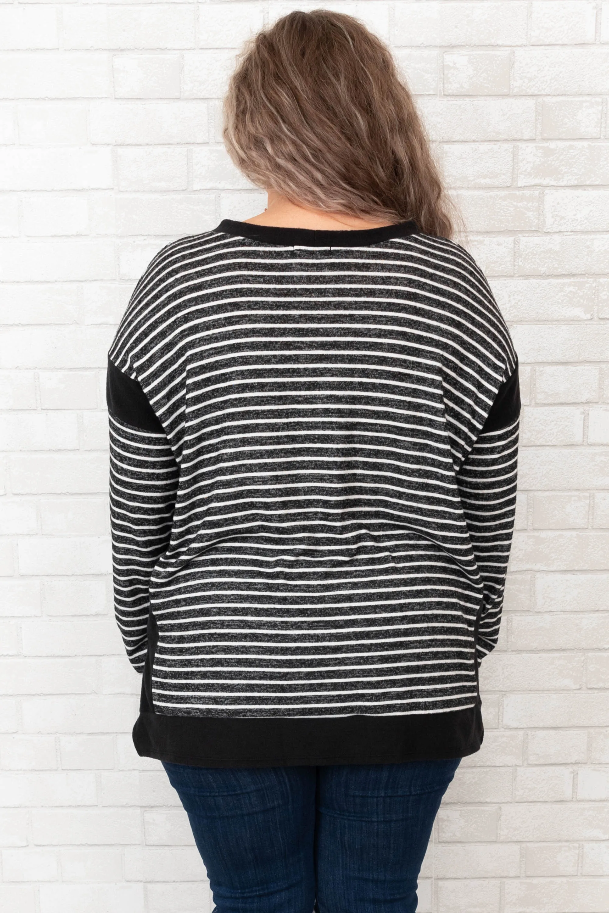 Another Beautiful Day Top, Black Ivory