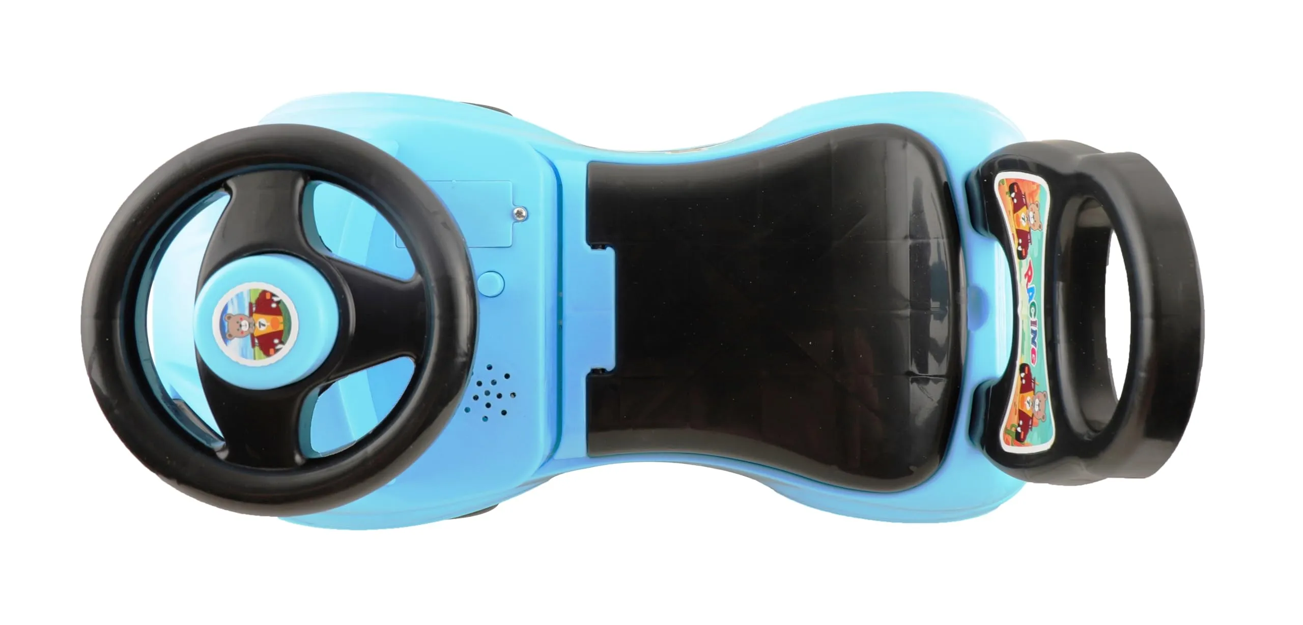 BabyGo Zippy Ride on & Car for Kids with Music & Horn Steering, Push Car for Baby with Backrest, Safety Guard, Under Seat Storage & Big Wheels, Ride on for Kids 1 to 3 Years (Blue)