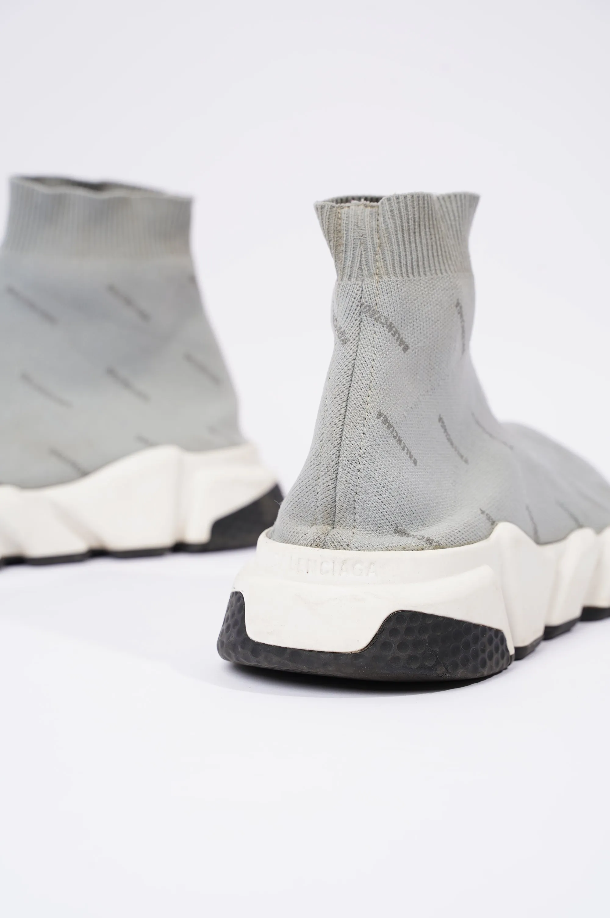 Balenciaga Mens Speed Grey Logo All Over EU 40 / UK 6