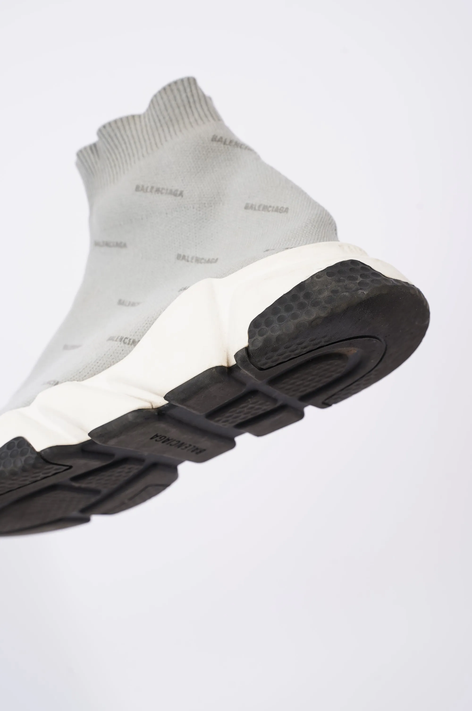 Balenciaga Mens Speed Grey Logo All Over EU 40 / UK 6