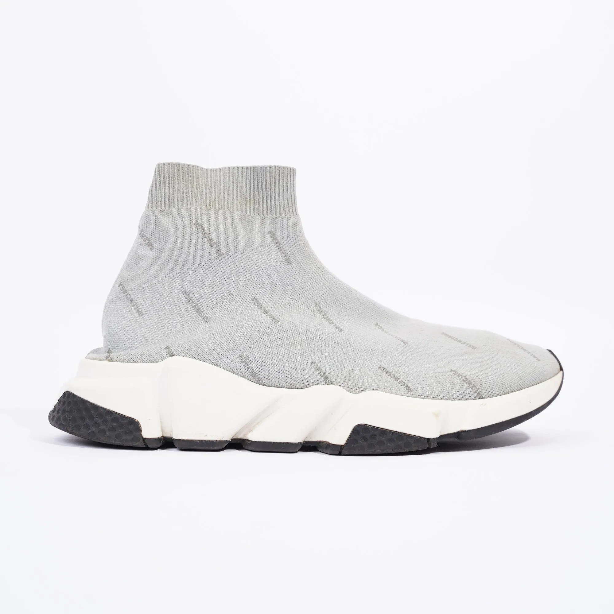 Balenciaga Mens Speed Grey Logo All Over EU 40 / UK 6
