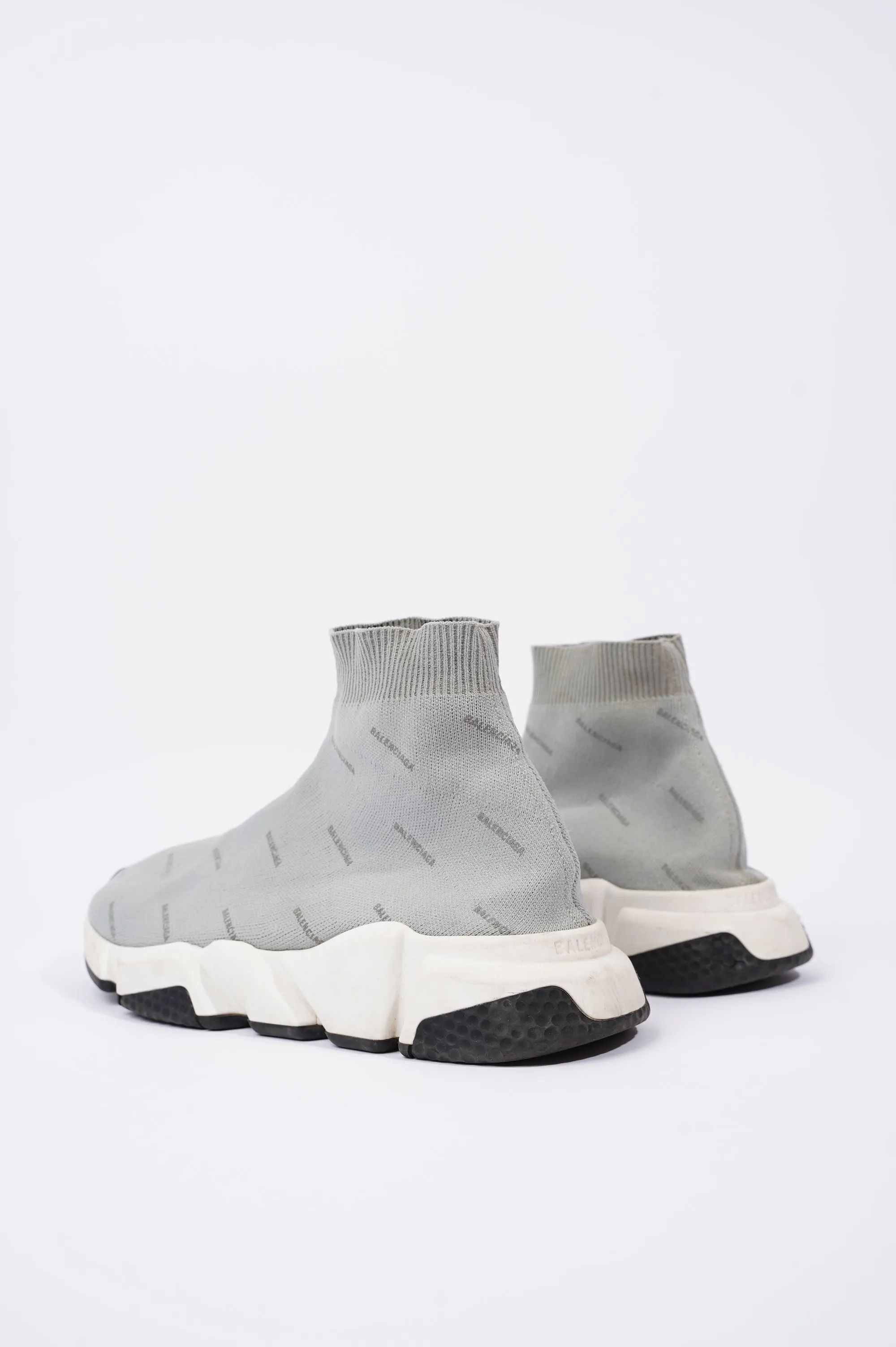 Balenciaga Mens Speed Grey Logo All Over EU 40 / UK 6