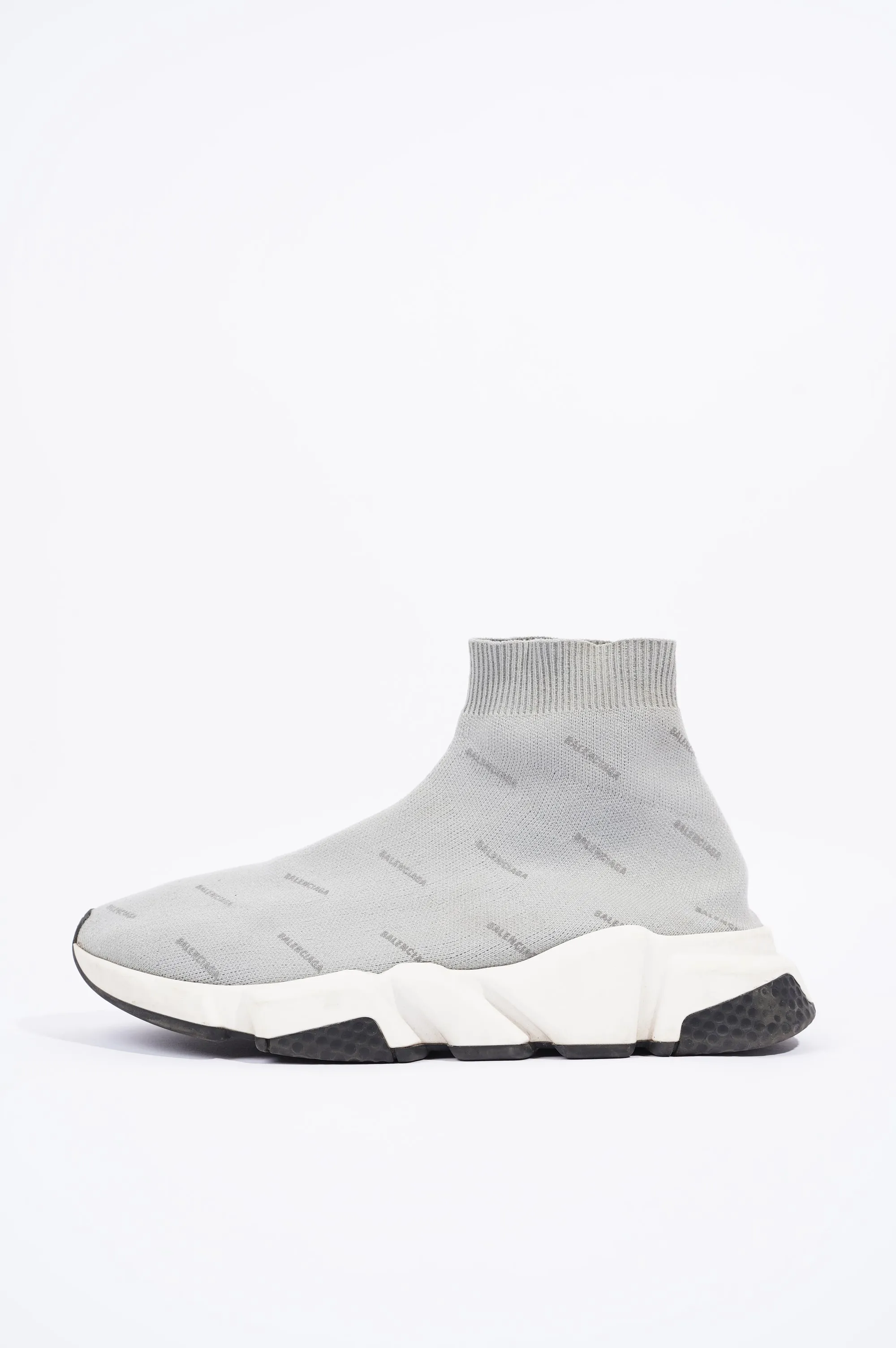 Balenciaga Mens Speed Grey Logo All Over EU 40 / UK 6