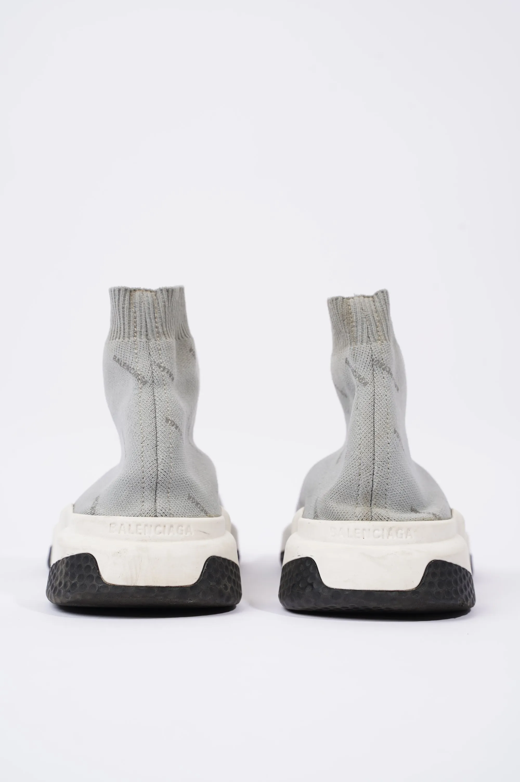 Balenciaga Mens Speed Grey Logo All Over EU 40 / UK 6