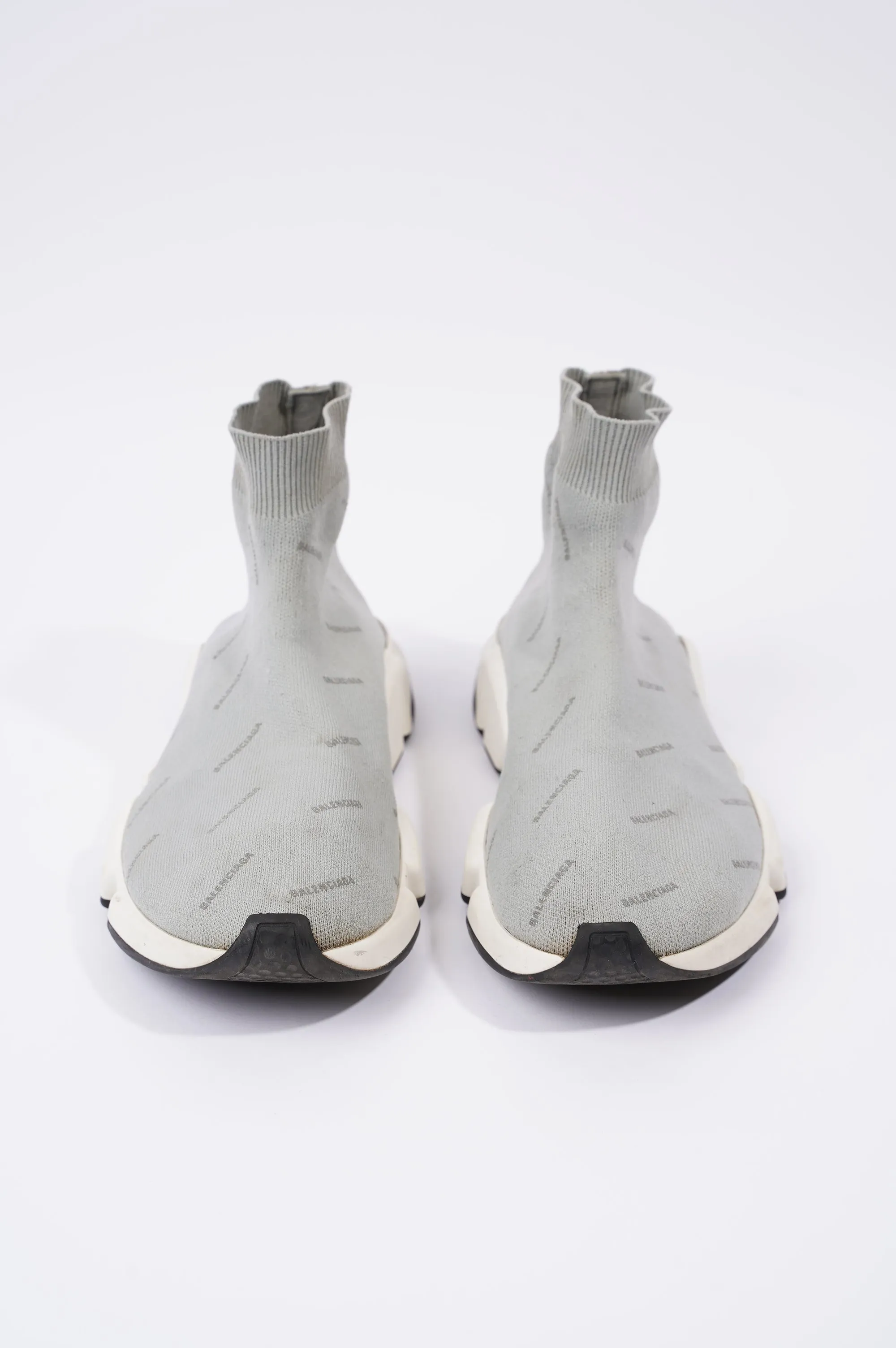 Balenciaga Mens Speed Grey Logo All Over EU 40 / UK 6
