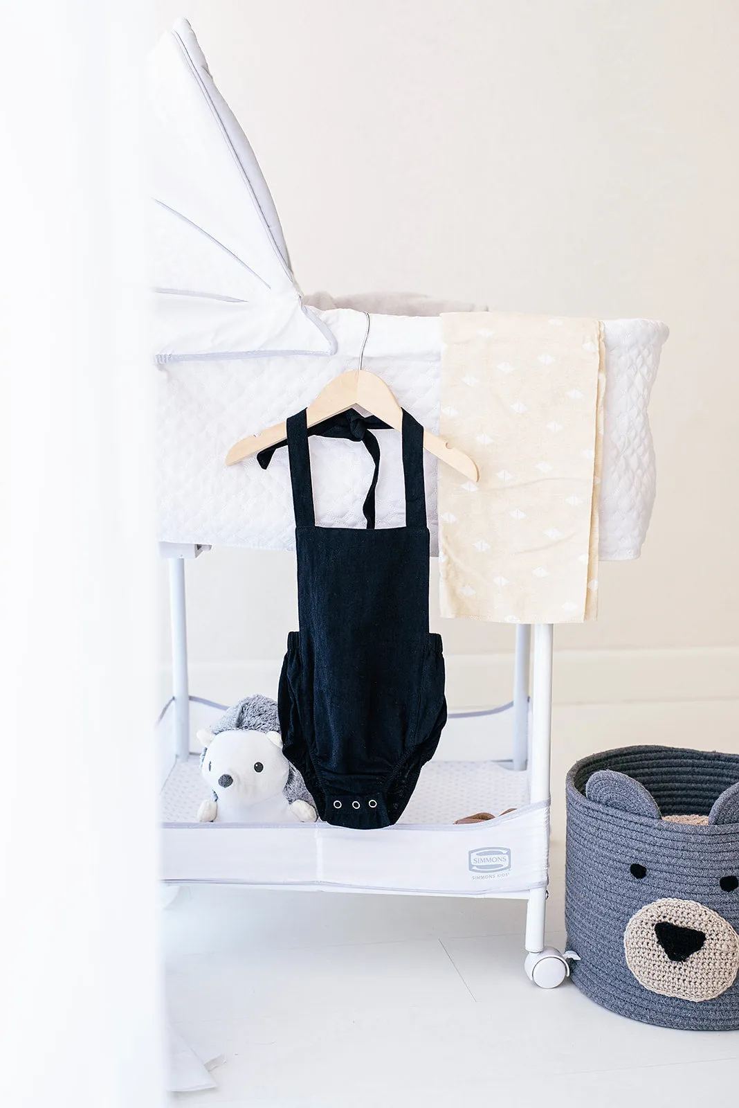 Black Halter Baby Romper by Babe Basics
