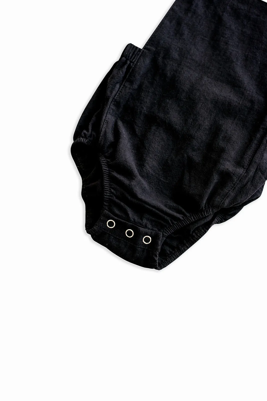 Black Halter Baby Romper by Babe Basics