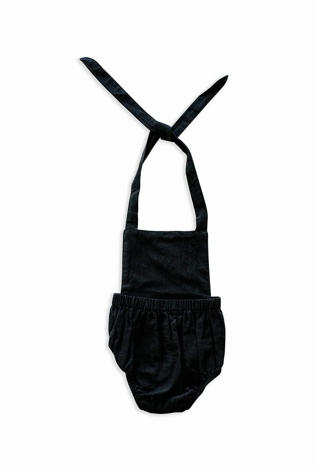 Black Halter Baby Romper by Babe Basics