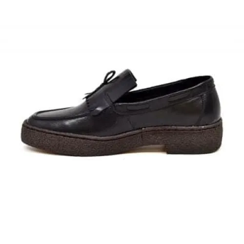 British Walkers Playboy Cruise Men's Black Leather Slip On w Tassle