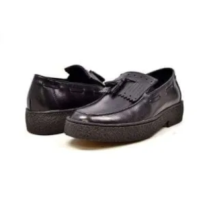 British Walkers Playboy Cruise Men's Black Leather Slip On w Tassle