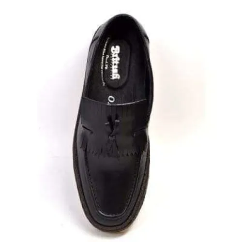 British Walkers Playboy Cruise Men's Black Leather Slip On w Tassle
