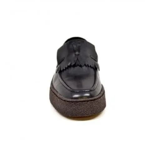 British Walkers Playboy Cruise Men's Black Leather Slip On w Tassle