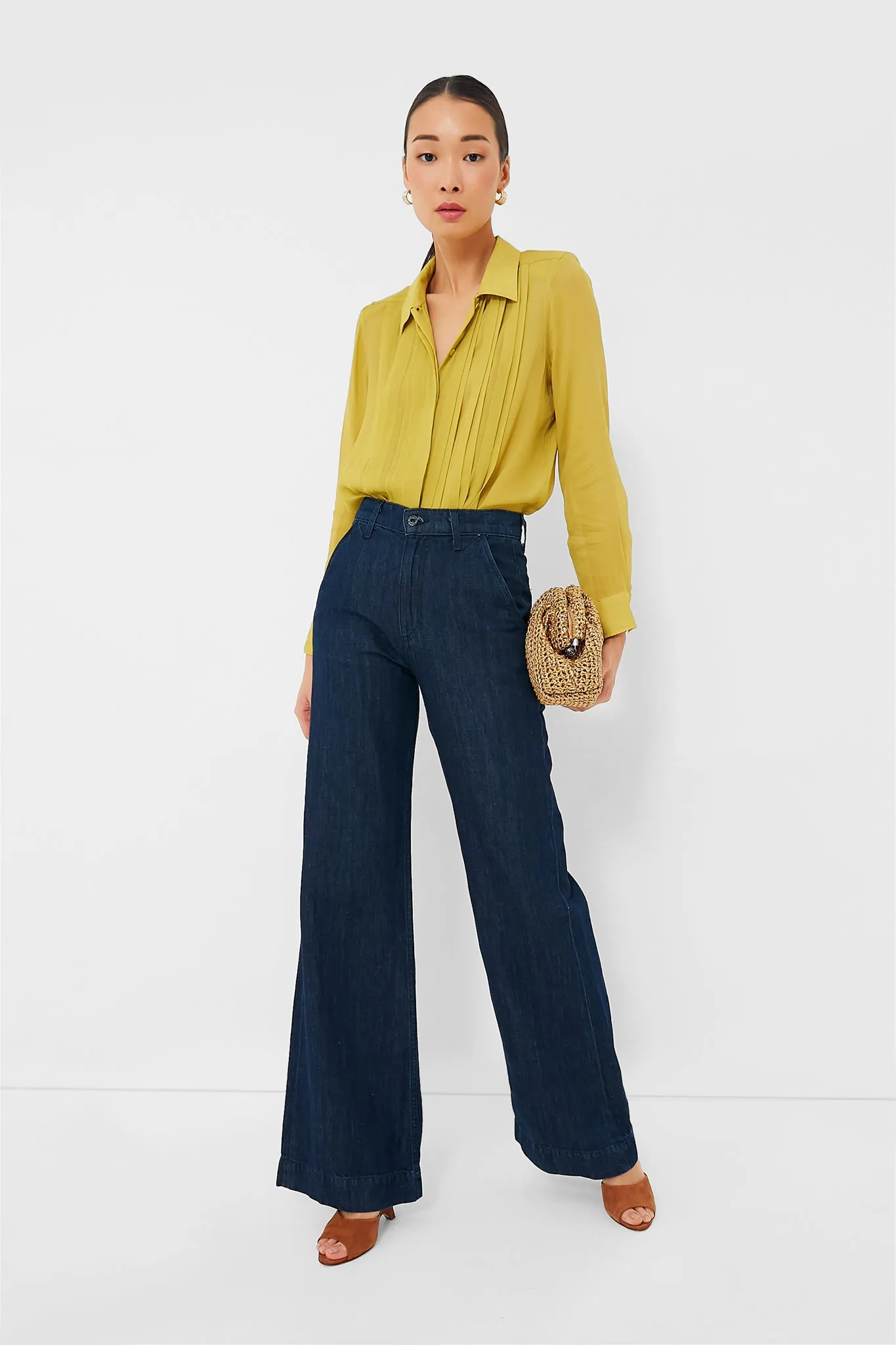 Chartreuse Natalia Blouse