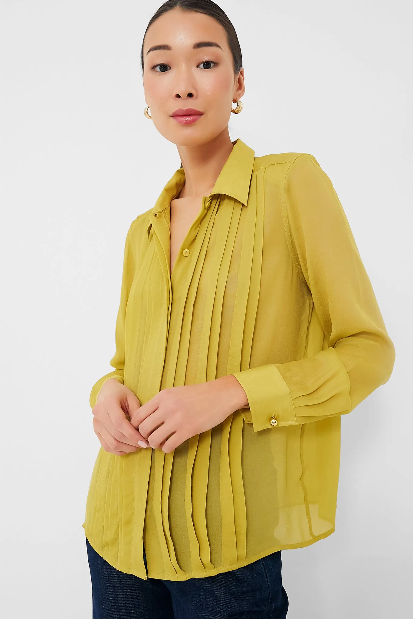 Chartreuse Natalia Blouse