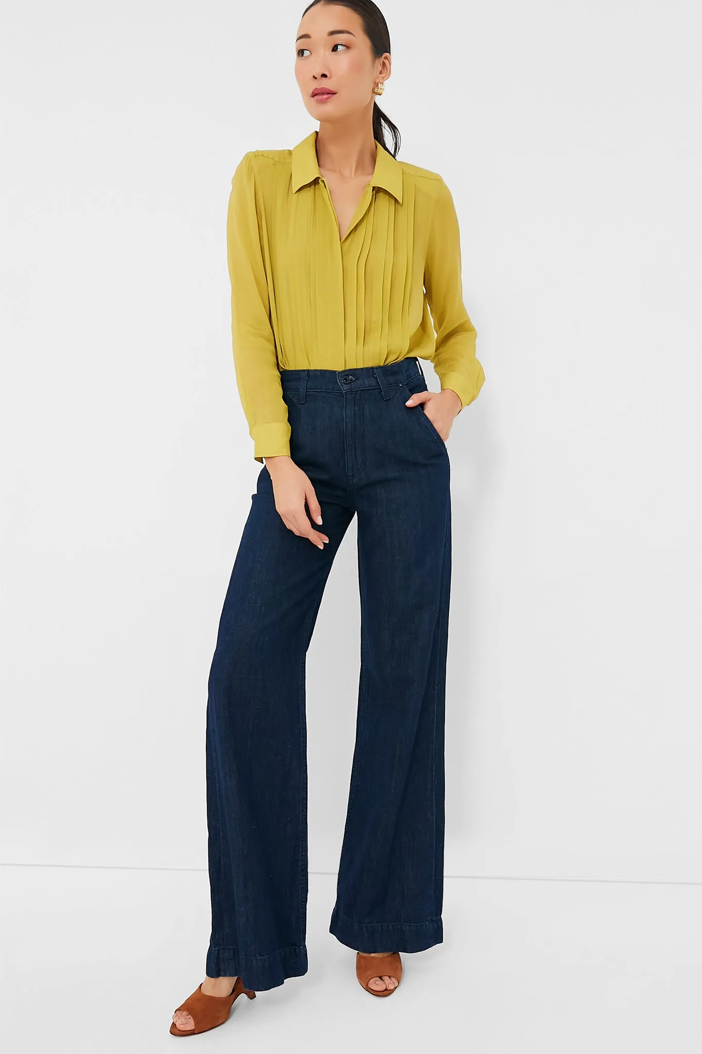 Chartreuse Natalia Blouse