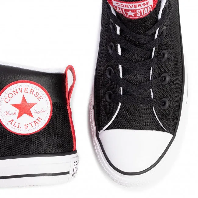 Converse Chuck Taylor All Star Street Mid Black Red