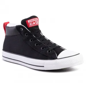 Converse Chuck Taylor All Star Street Mid Black Red