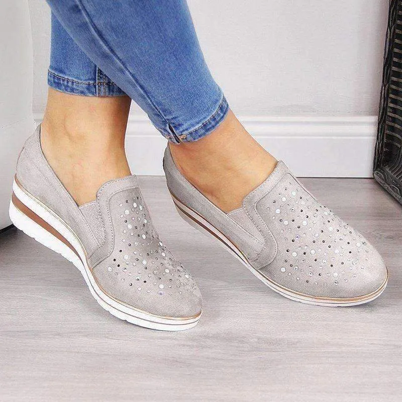 Creepers Cutouts Slip On Flats Moccasins Shoes