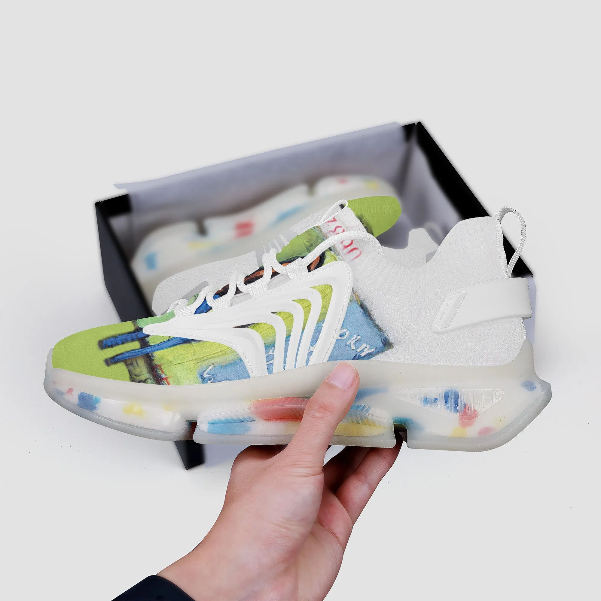 Earth Air Max React Sneakers - White