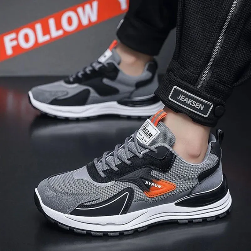 Fashion OB Versatile Mesh Anti-Slip Platform Sneakers