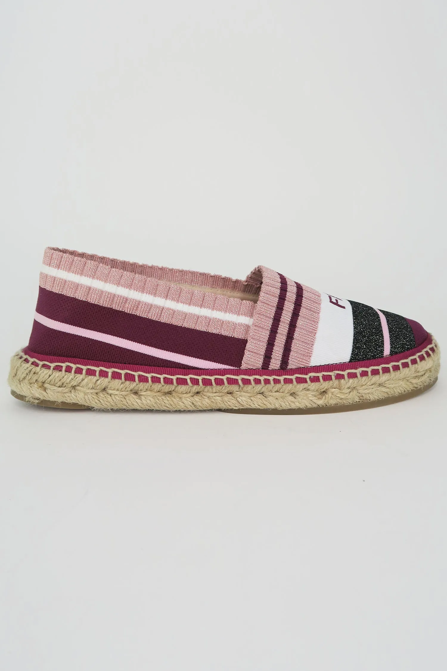 Fendi Canvas Printed Espadrilles sz 36