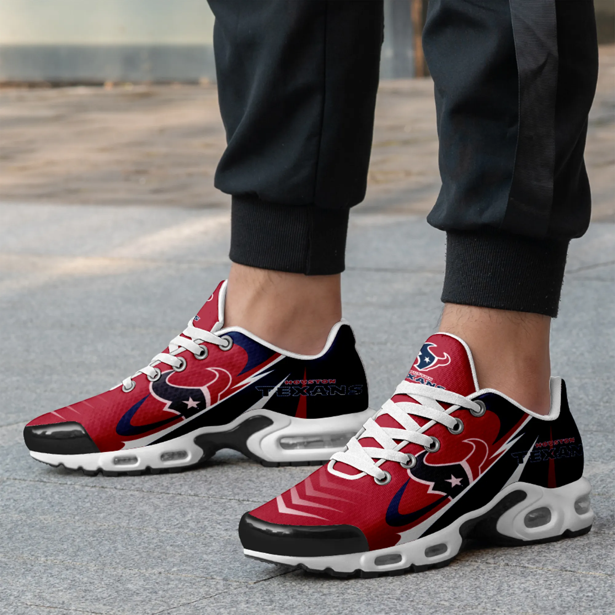 Houston Texans- Fashion Men/Women Sports Shoes Sports Wear Shoes NFL Game Comfortable and Breathable