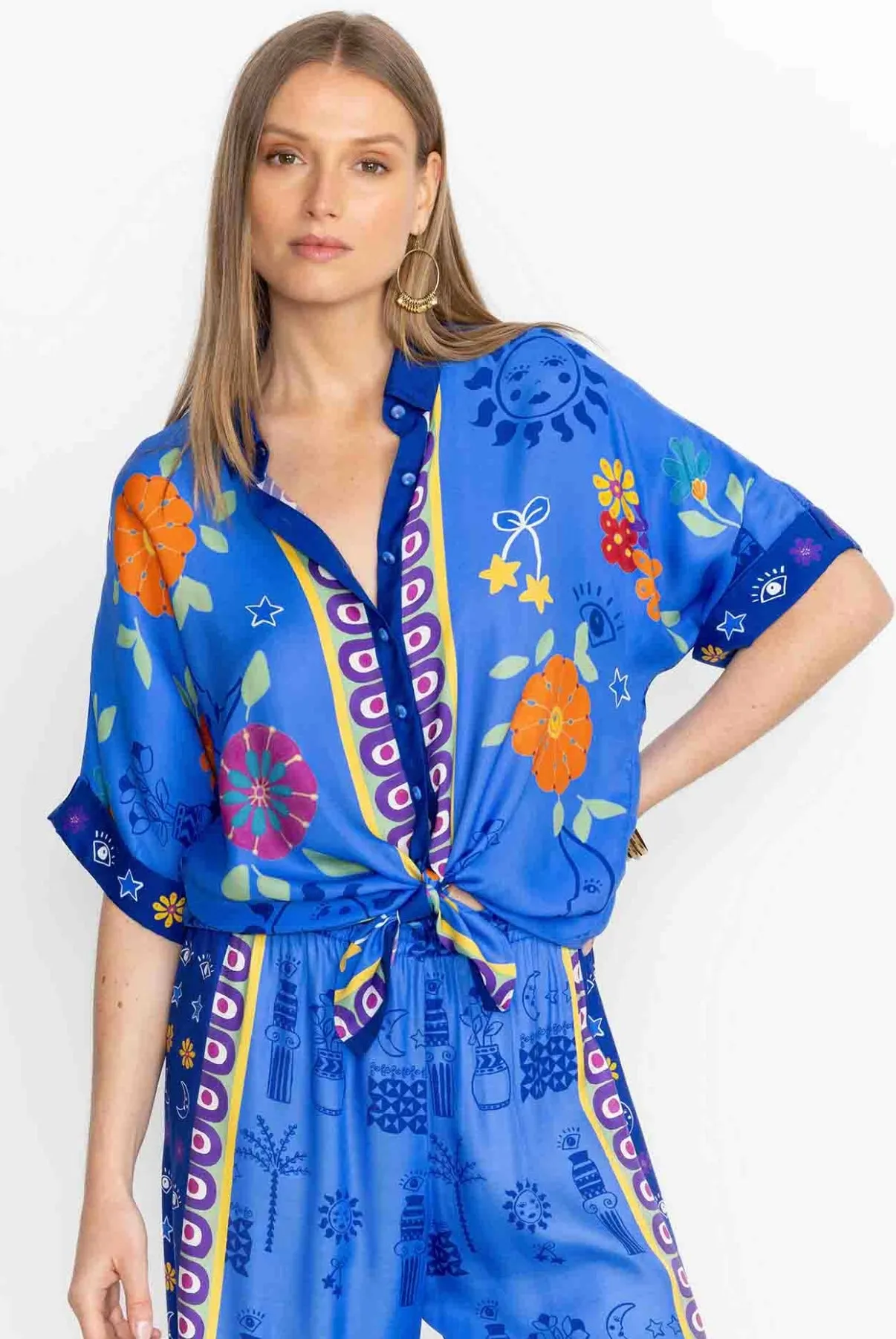 Johnny Was Fernanda Button Down Shirt - Niccola