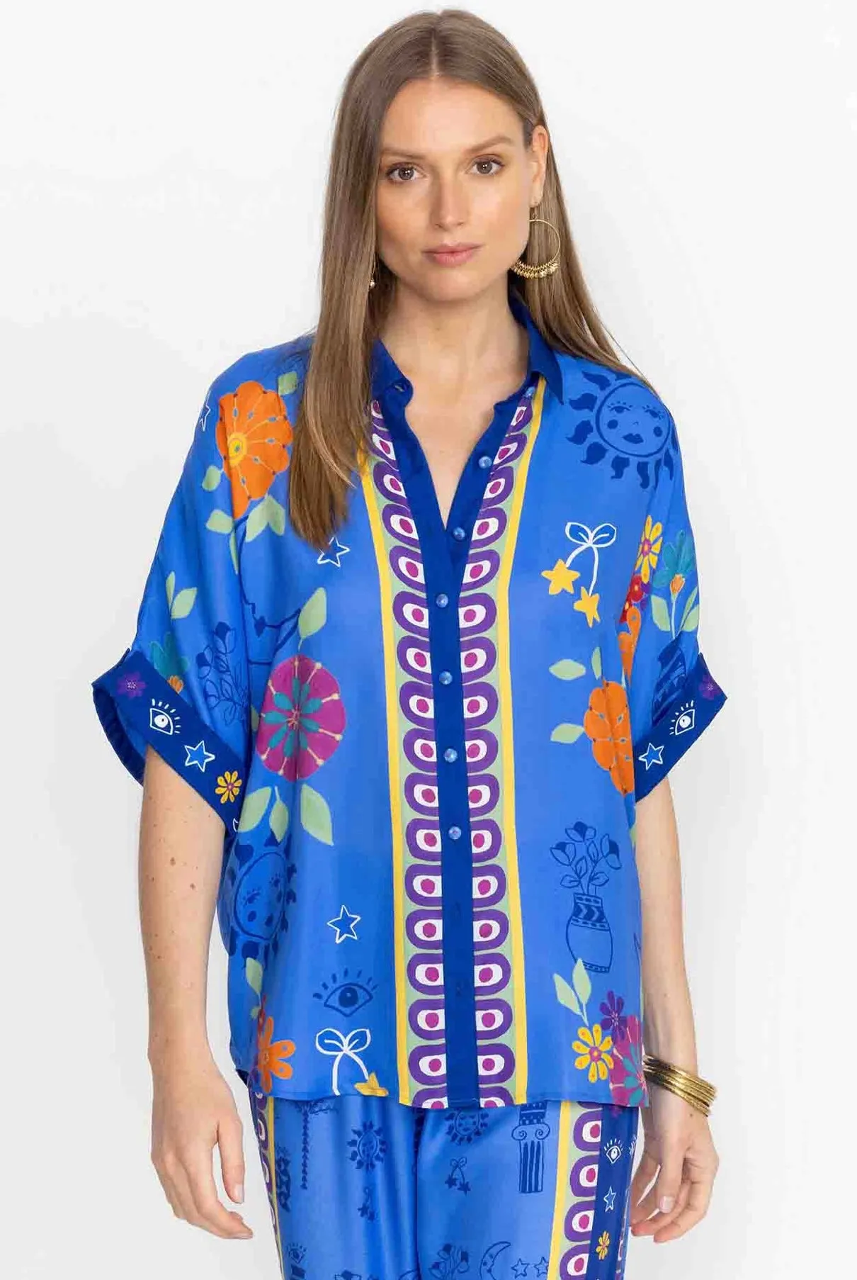 Johnny Was Fernanda Button Down Shirt - Niccola