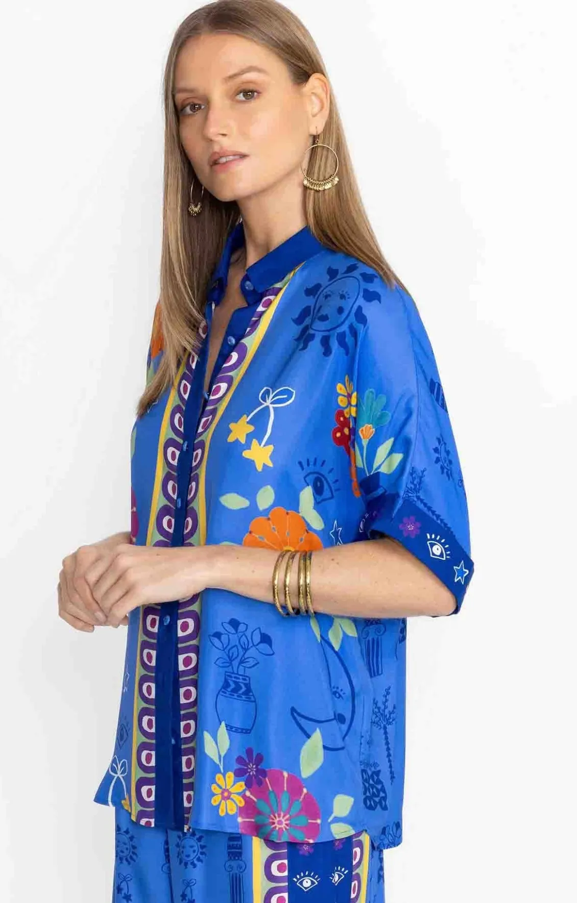 Johnny Was Fernanda Button Down Shirt - Niccola