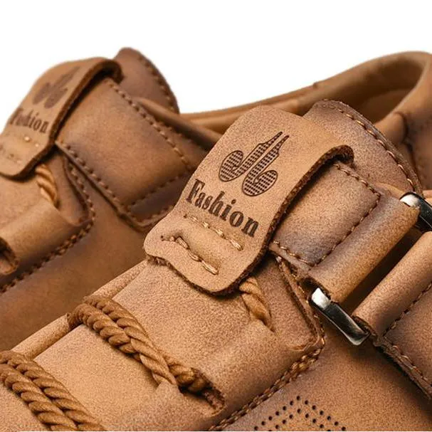 Mens Men Handmade Casual Fashion Sneakers Genuine Leather Loafers Moccasins Breathable Slip On Shoes