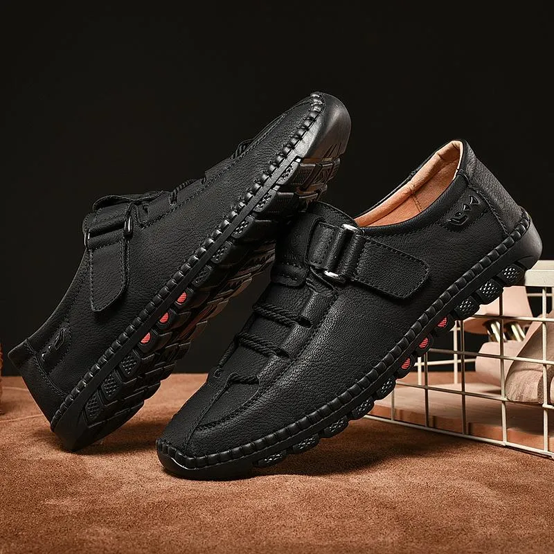 Mens Men Handmade Casual Fashion Sneakers Genuine Leather Loafers Moccasins Breathable Slip On Shoes