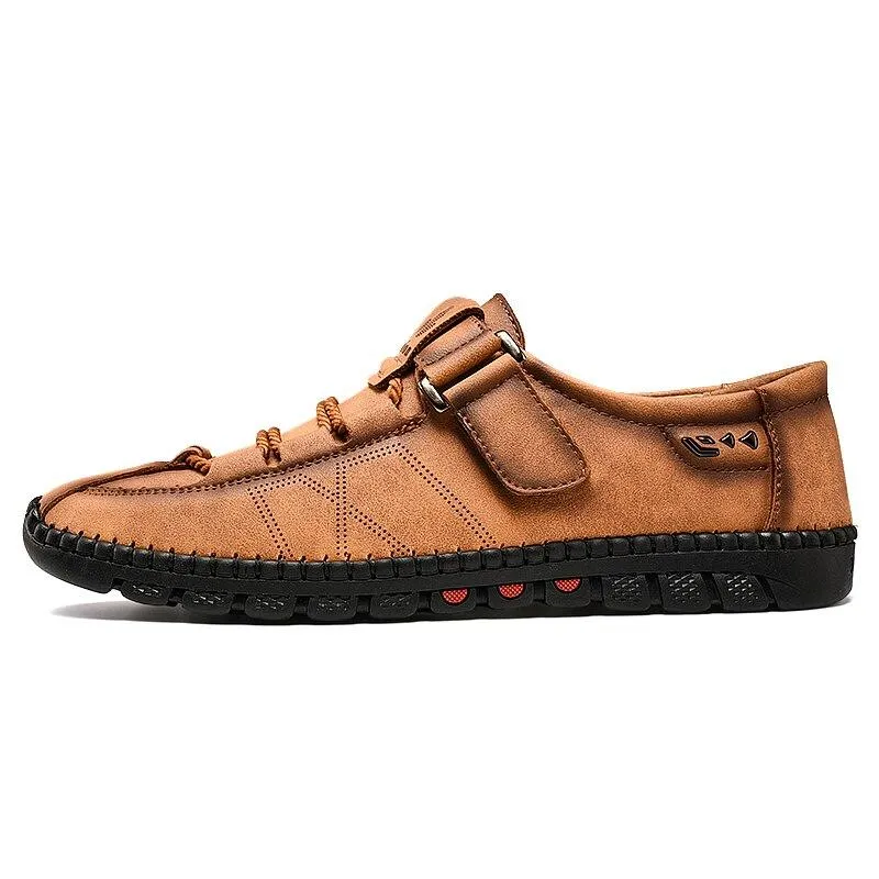Mens Men Handmade Casual Fashion Sneakers Genuine Leather Loafers Moccasins Breathable Slip On Shoes