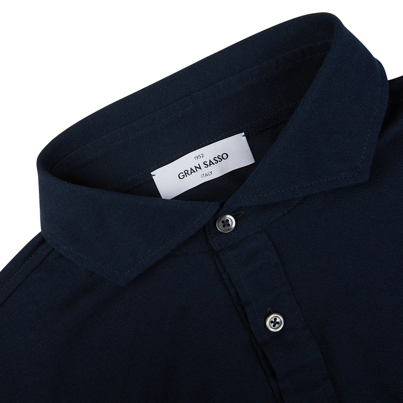 Navy Cotton Jersey Popover Shirt