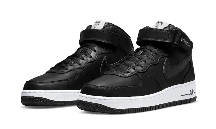 Nike Air Force 1 Mid Stussy All Black