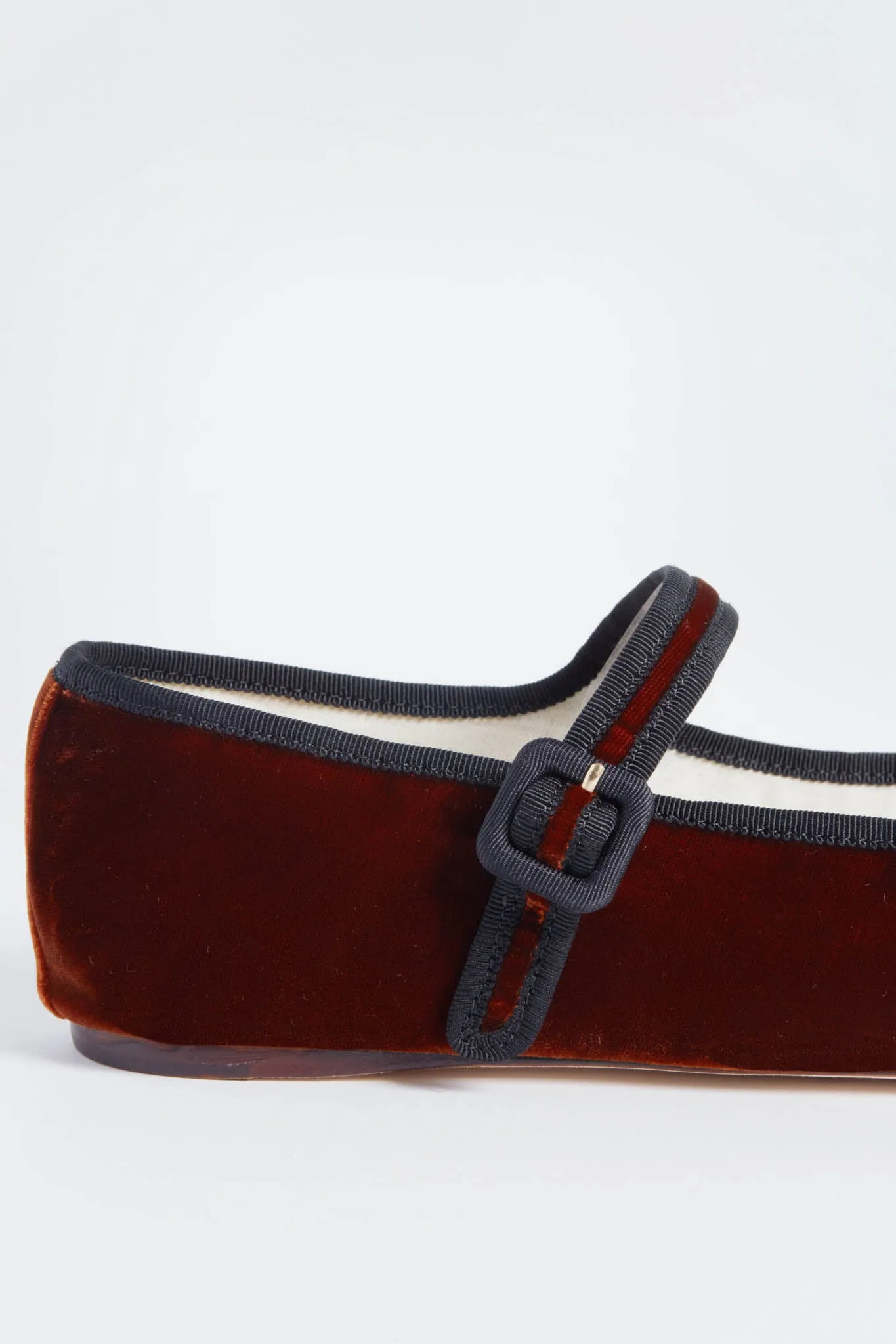 Sienna Velvet Chiara Mary Jane Flats