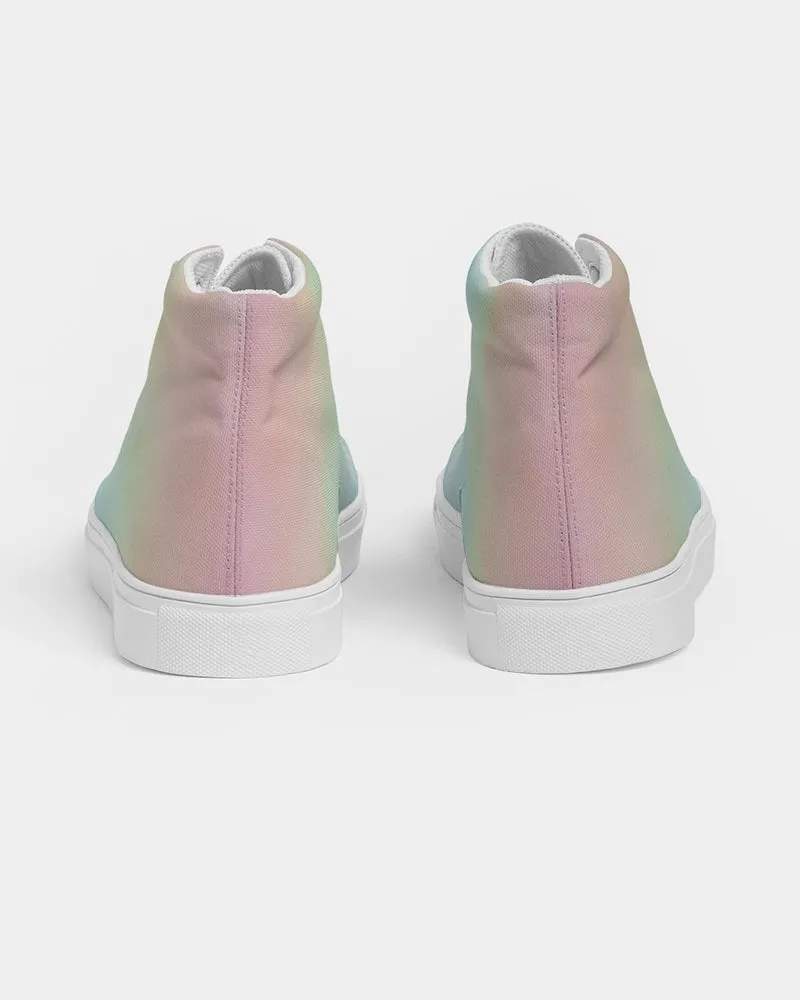 Soft Rainbow Women's Hightop Canvas Shoe