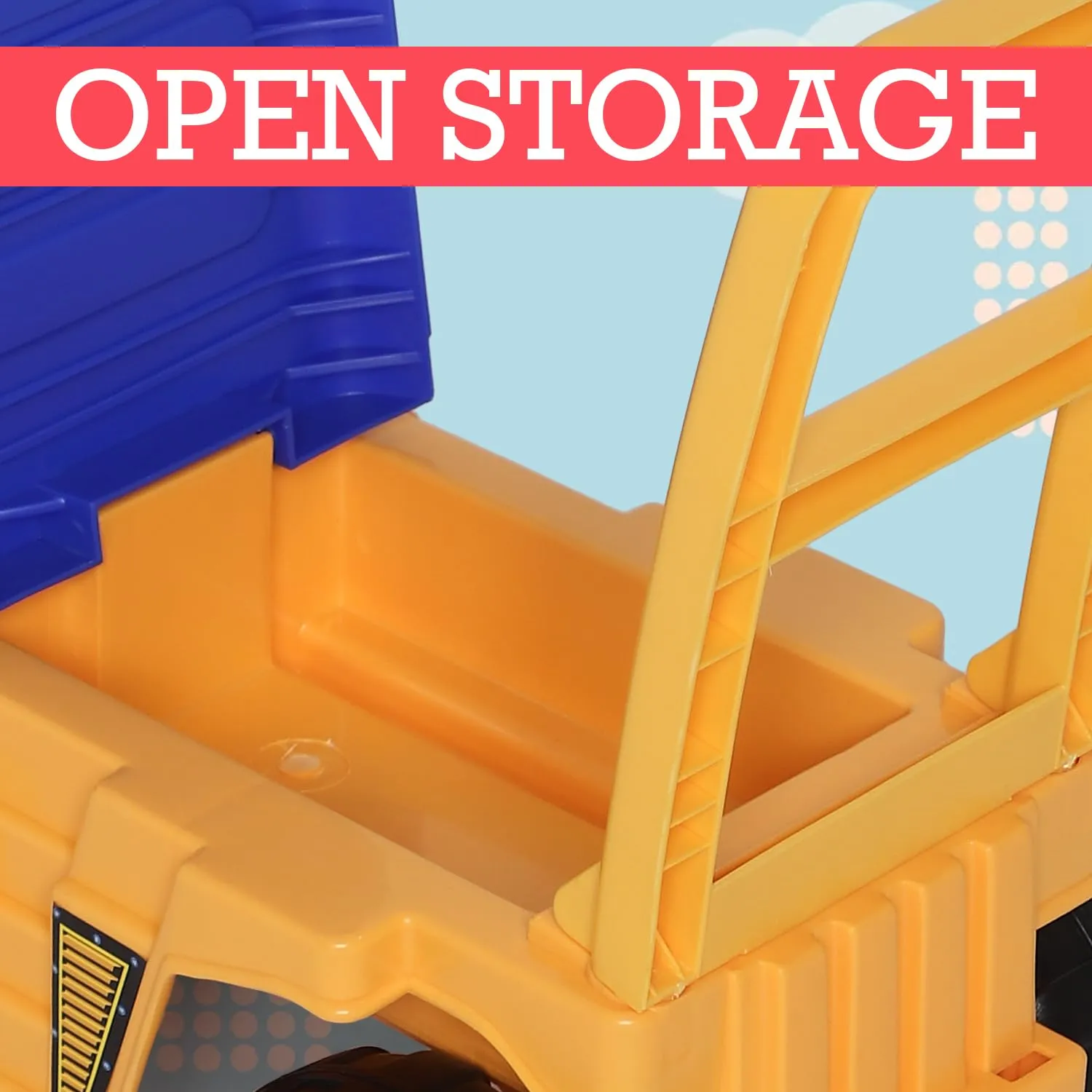 Toyzone Mini Bulldozer-50803 | Baby Car | Kids Car | Toy Car| Push Car| Storage Seat | Swing Car| Ride on Car with Horn