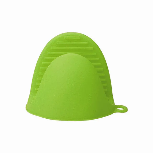TTLIFE Cake Bakeware Heat Resistant Silicone Oven Glove Short Finger Hand Clip Oven Mitt Convenient Pot Holder