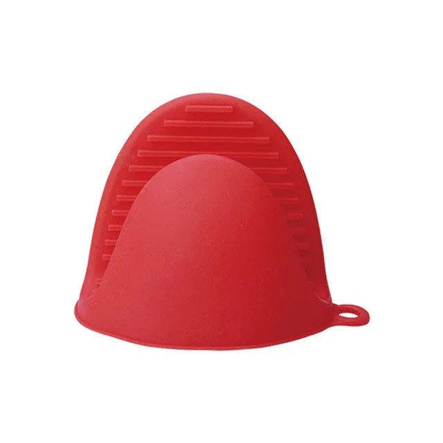 TTLIFE Cake Bakeware Heat Resistant Silicone Oven Glove Short Finger Hand Clip Oven Mitt Convenient Pot Holder