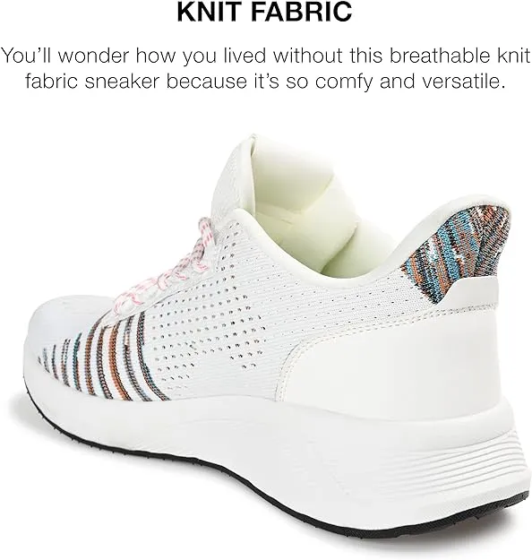 Vance Co. Men's Brewer Knit Athleisure Sneaker  Color White Size 12M