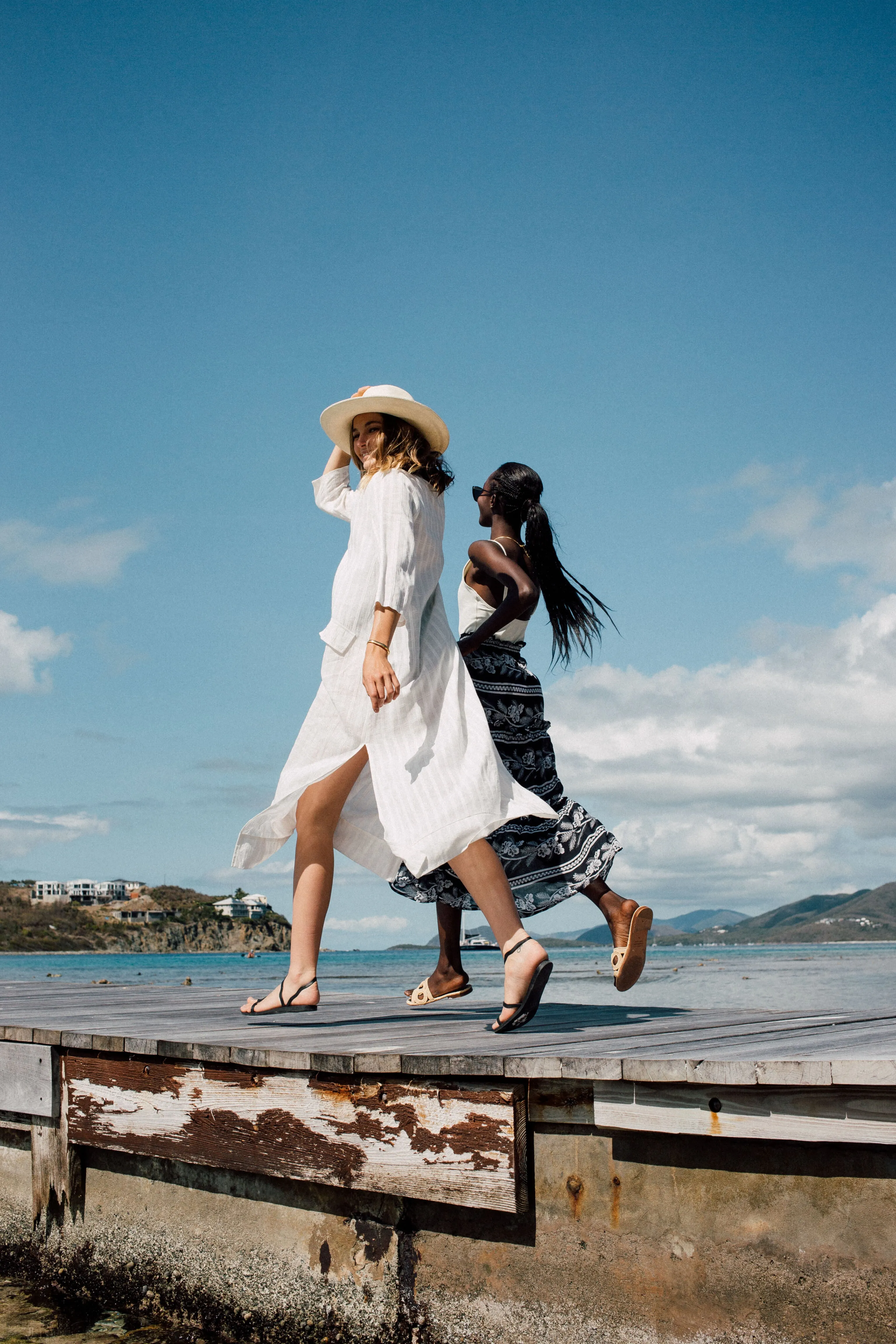 White Carolina Caftan