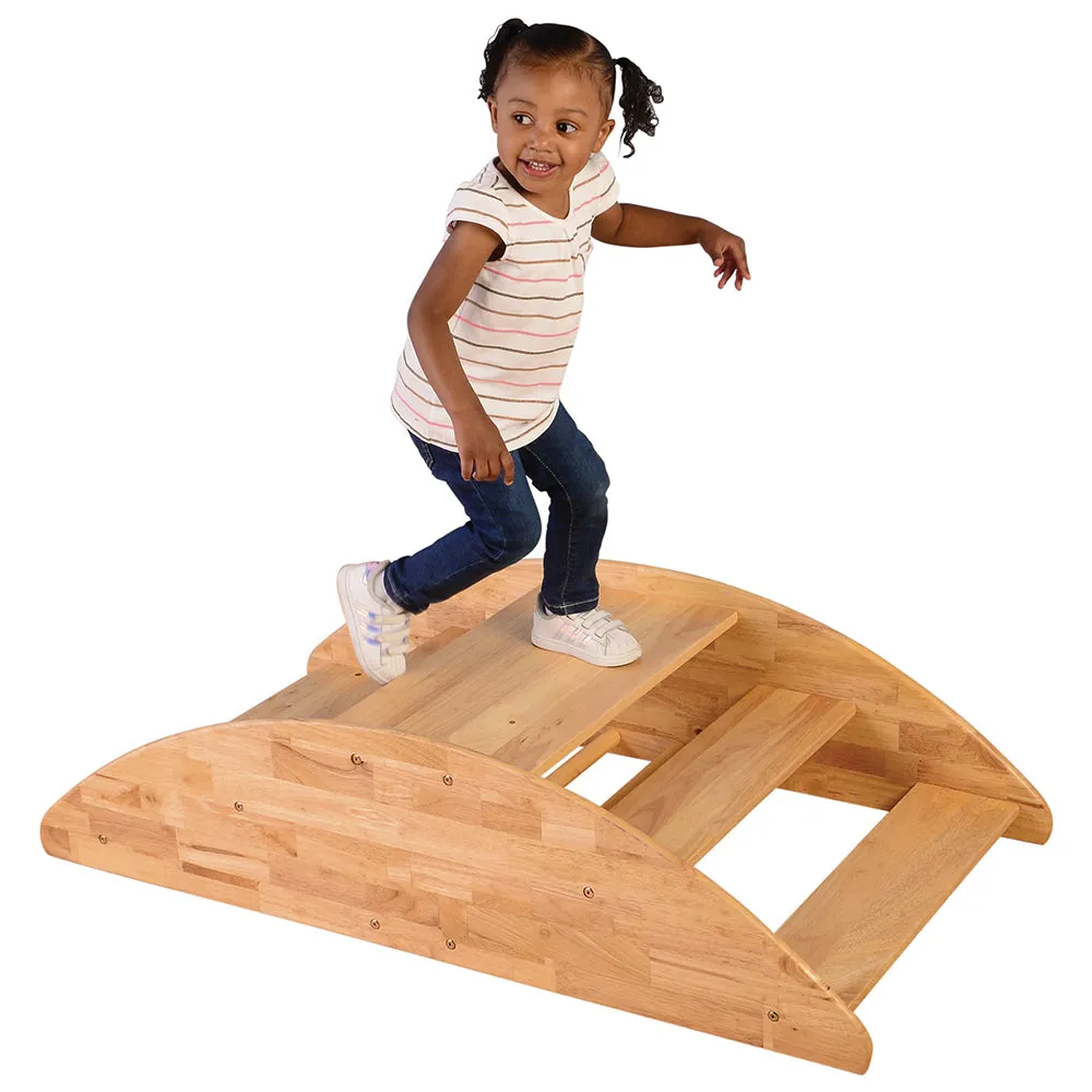 Wooden Rocking Boat Riding Toy
