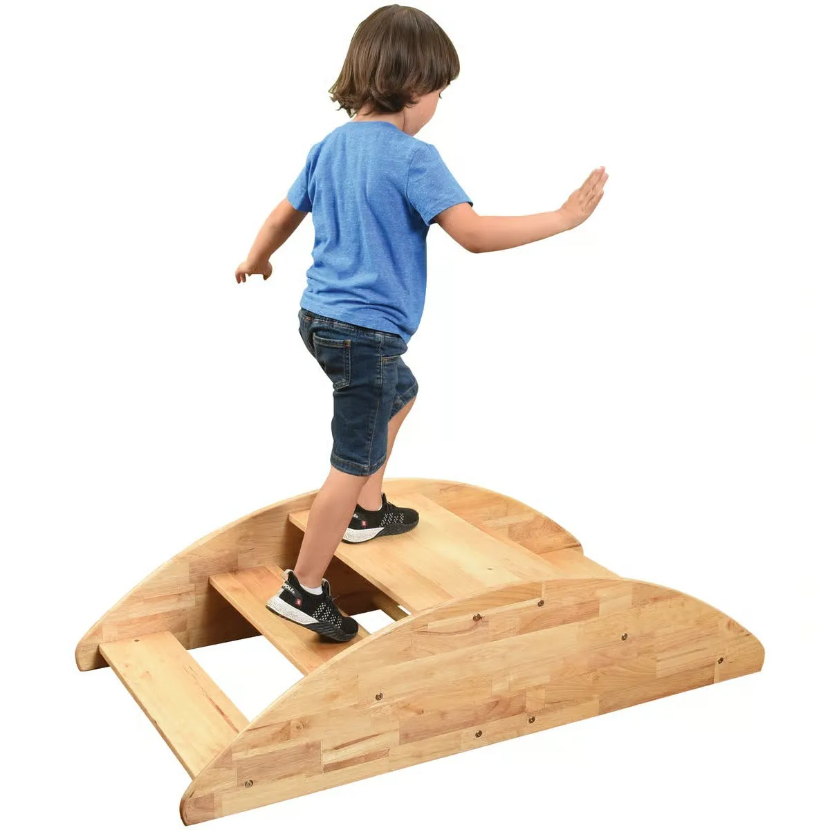 Wooden Rocking Boat Riding Toy