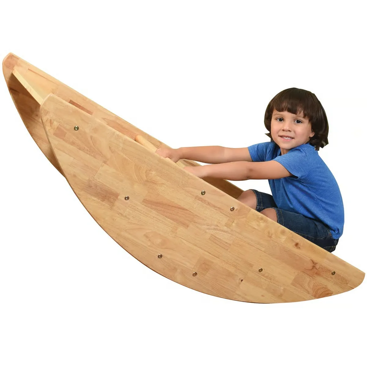 Wooden Rocking Boat Riding Toy