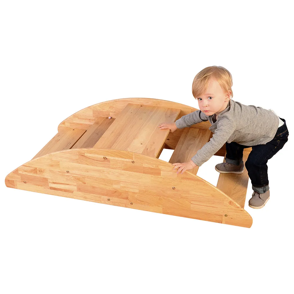Wooden Rocking Boat Riding Toy