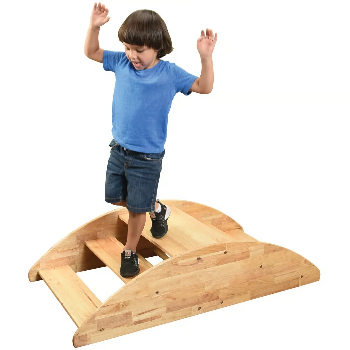 Wooden Rocking Boat Riding Toy